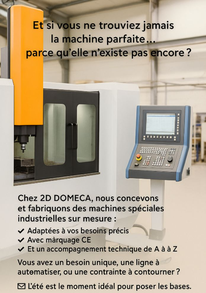 Machine spéciale industrielle conçue par 2D DOMECA