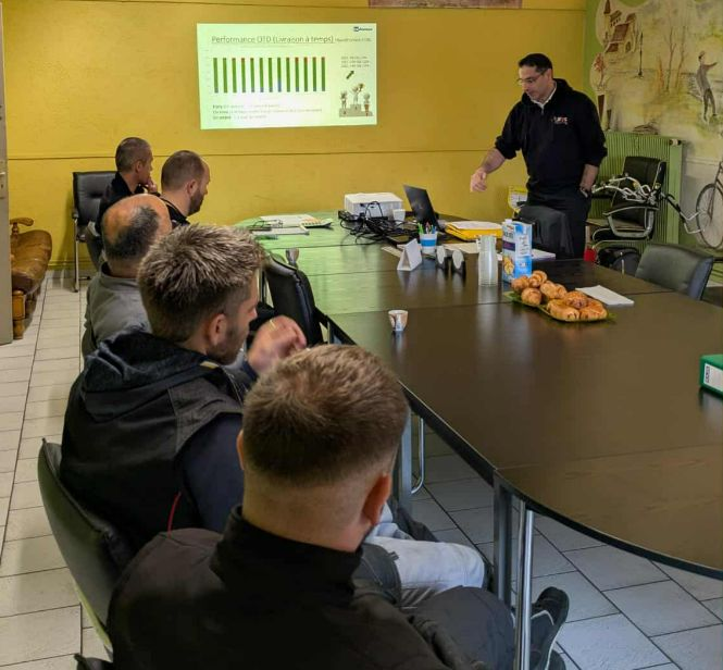 Réunion de performance OTD chez 2D DOMECA